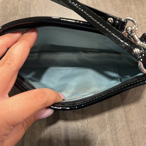 Coach gray cheetah print with c’s wristlet - Picture 3 of 5